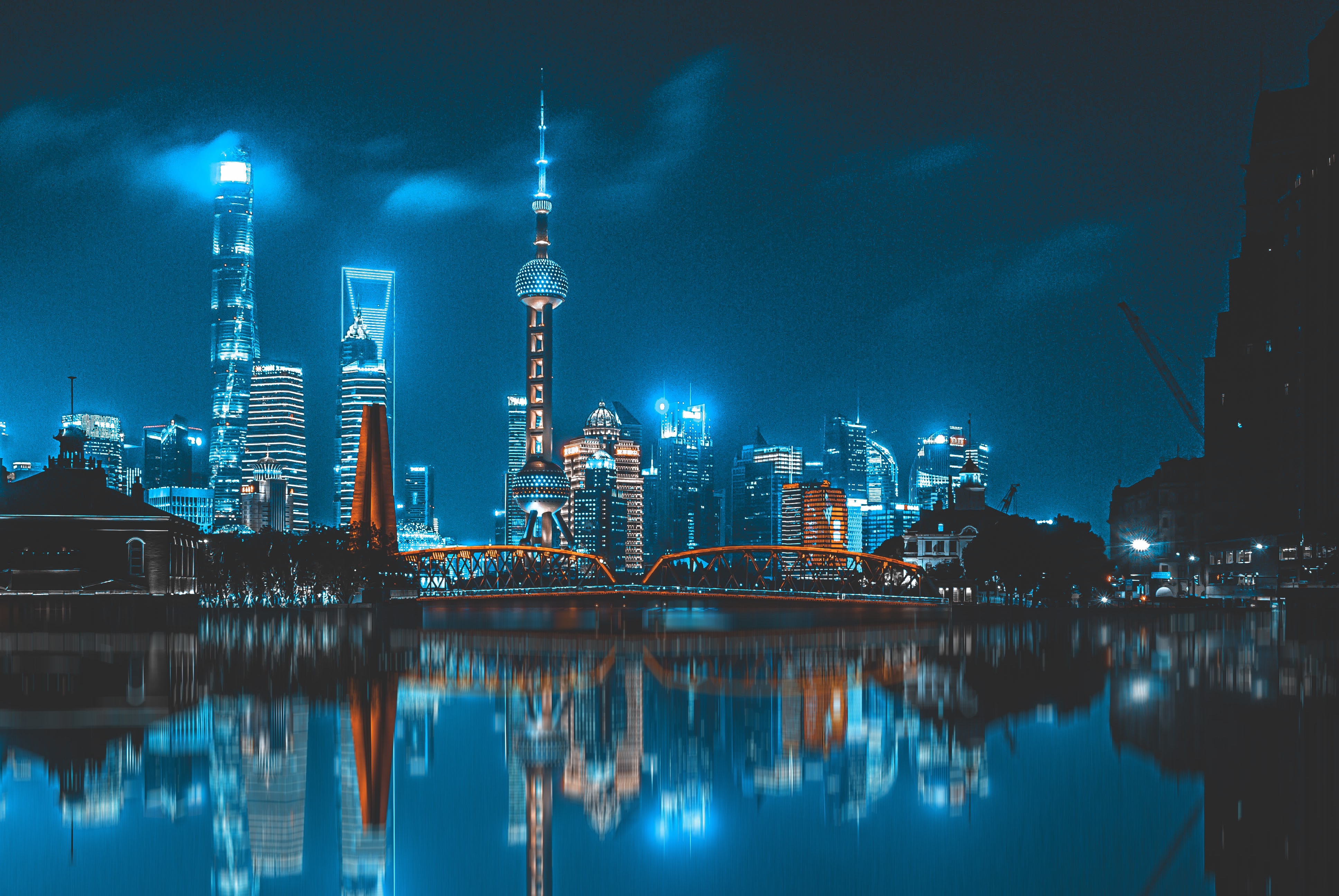 Bund in Shanghai at night