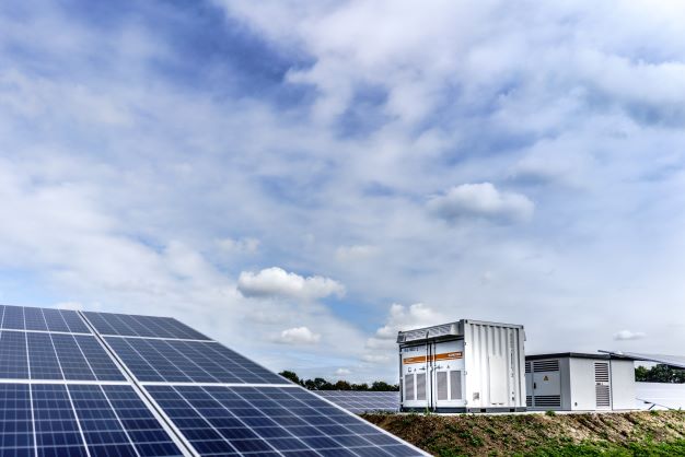 Solar panels and battery storage