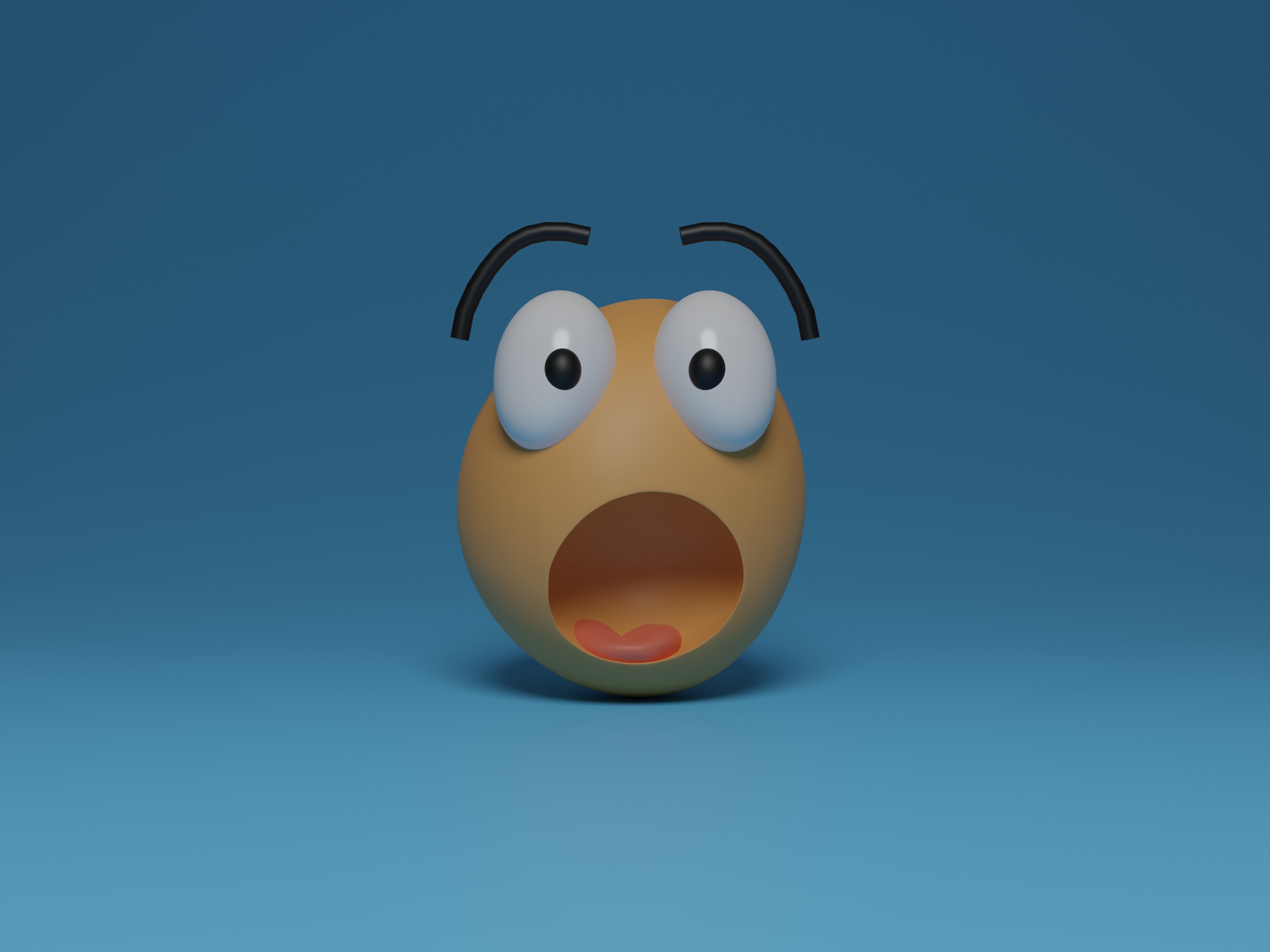 Surprised cartoon face