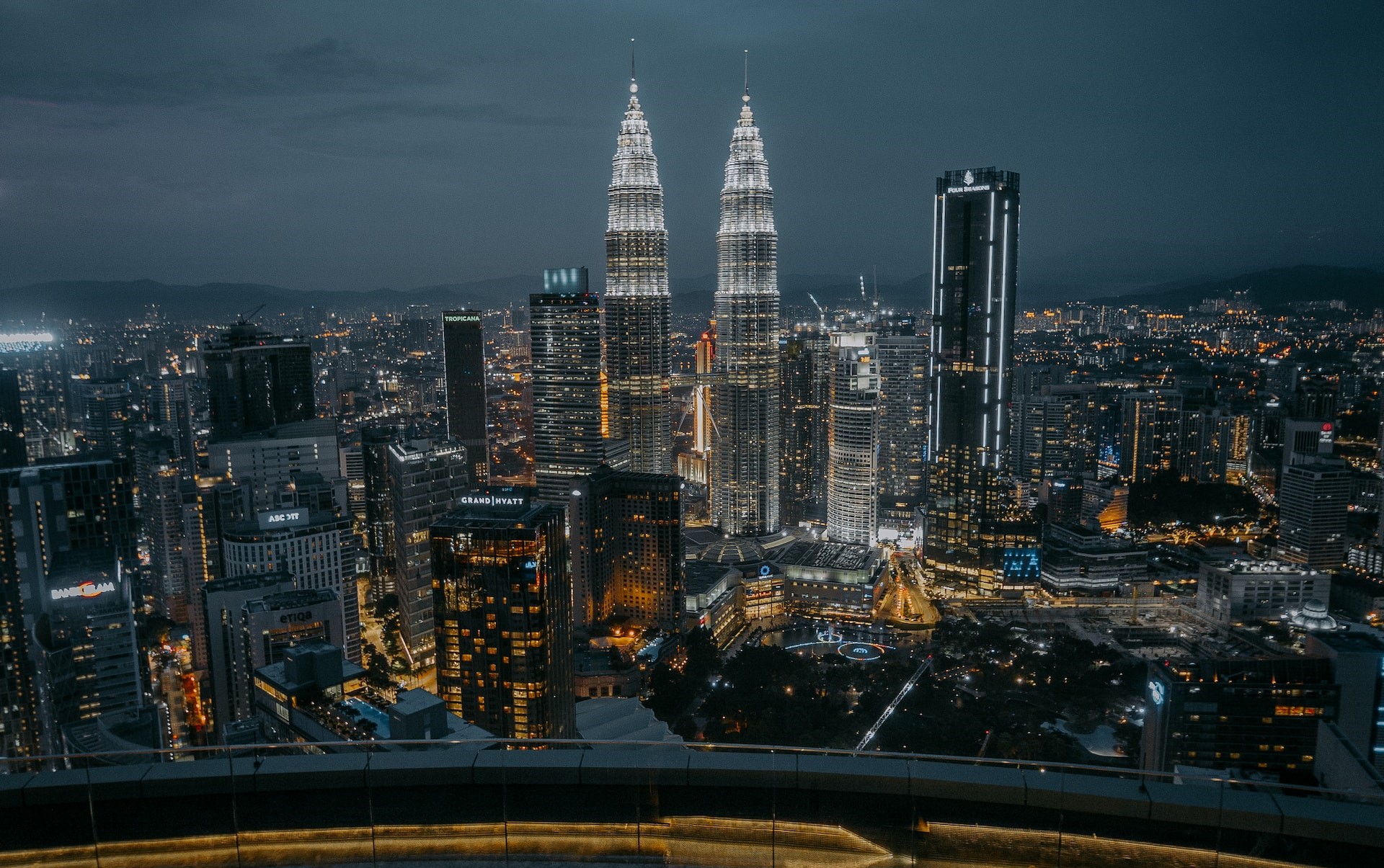 Kuala Lumpur skyline at night