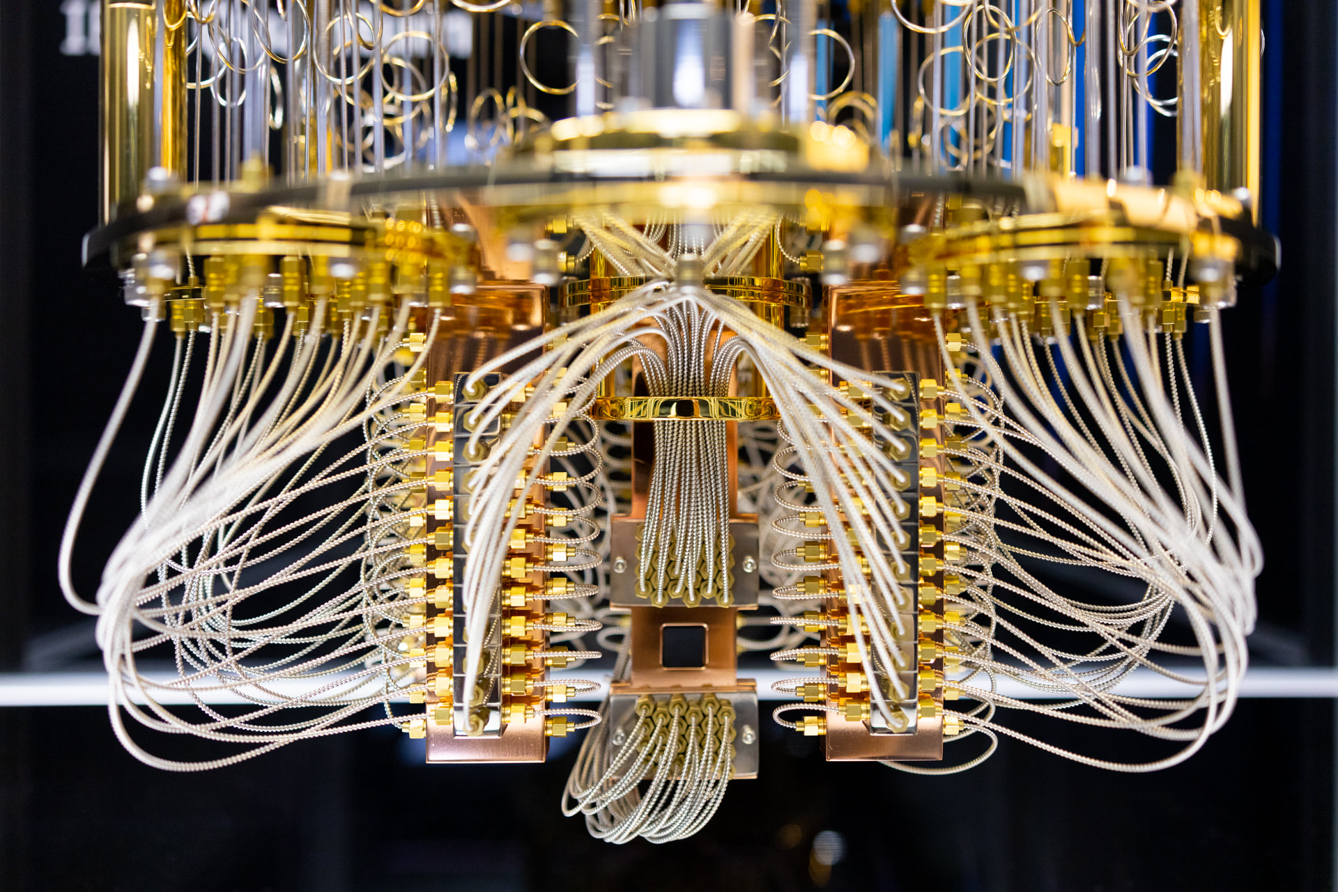 Photo of a model of IBM Quantum System One, as installed at Shin-Kawaski for University of Tokyo.