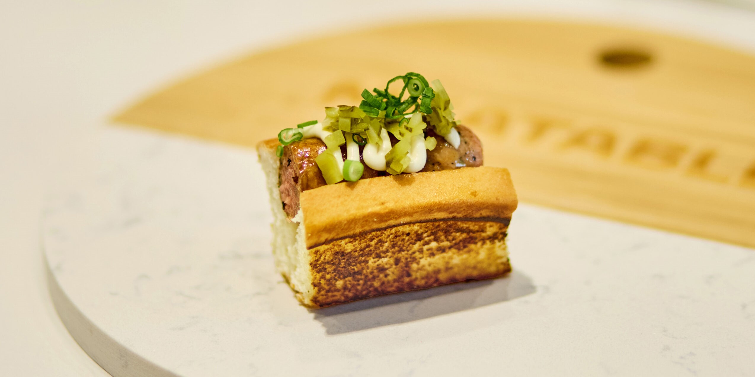 Meatable sausage canape 