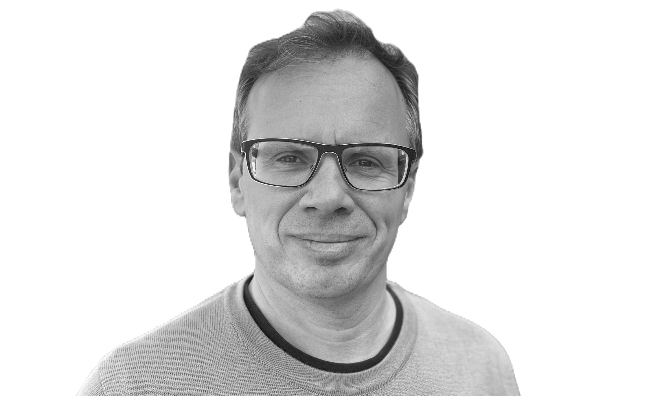 Black and white headshot of Peter Votkjaer Jorgensen