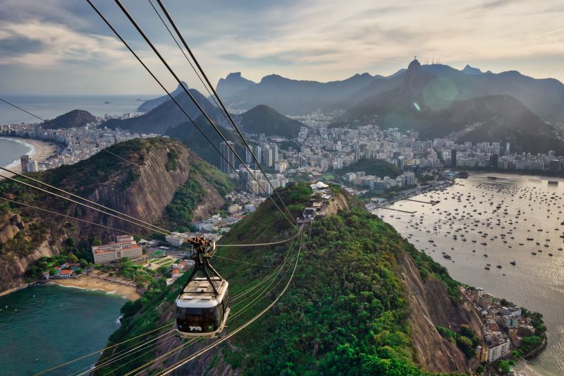 Cable car in Brazil