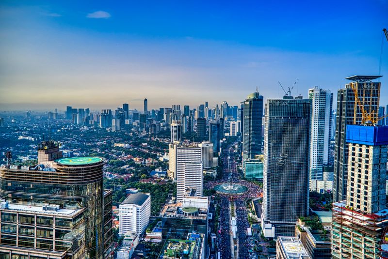 Skyline of Jakarta, Indonesia