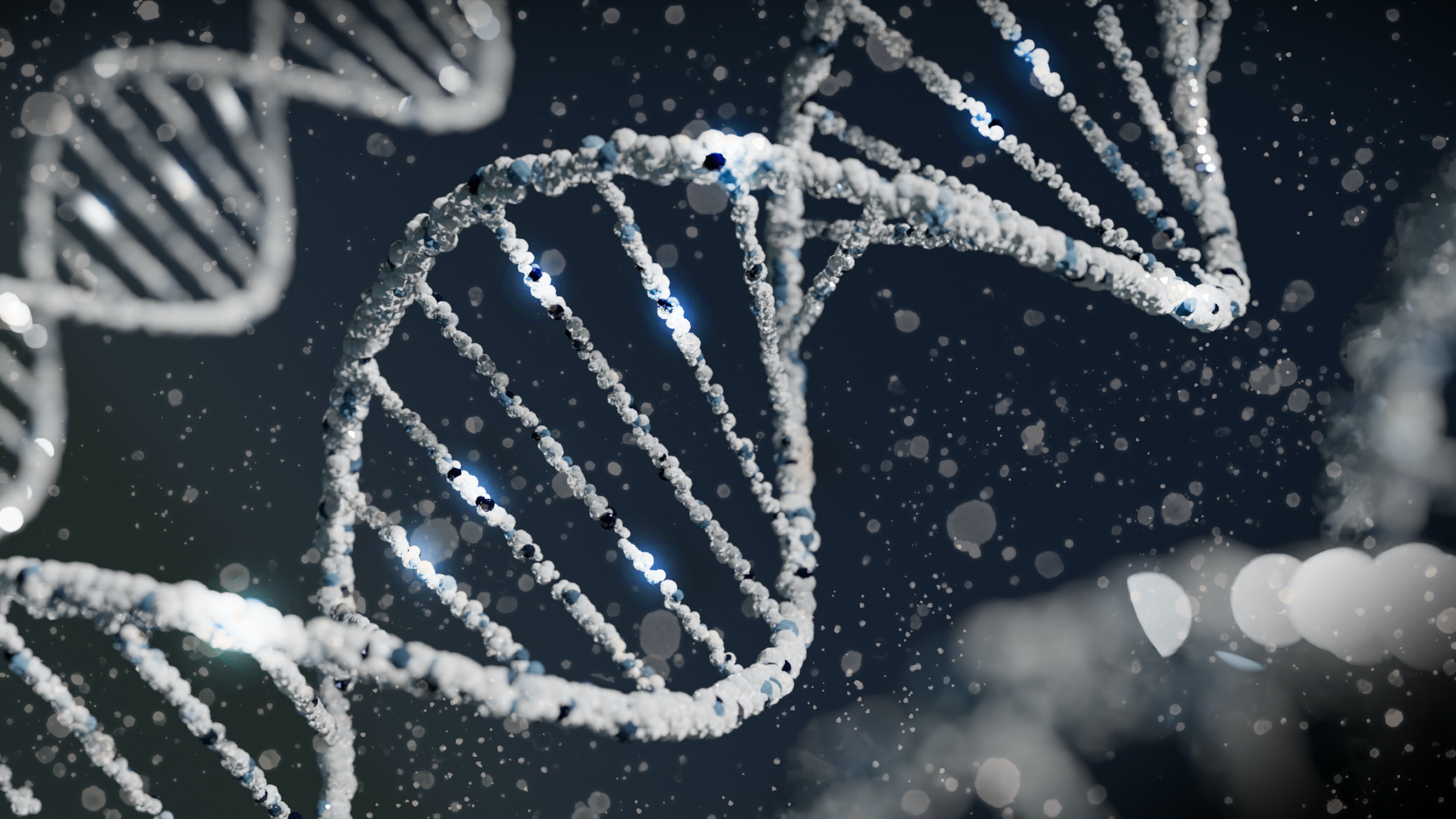 a rendering of the DNA double helix