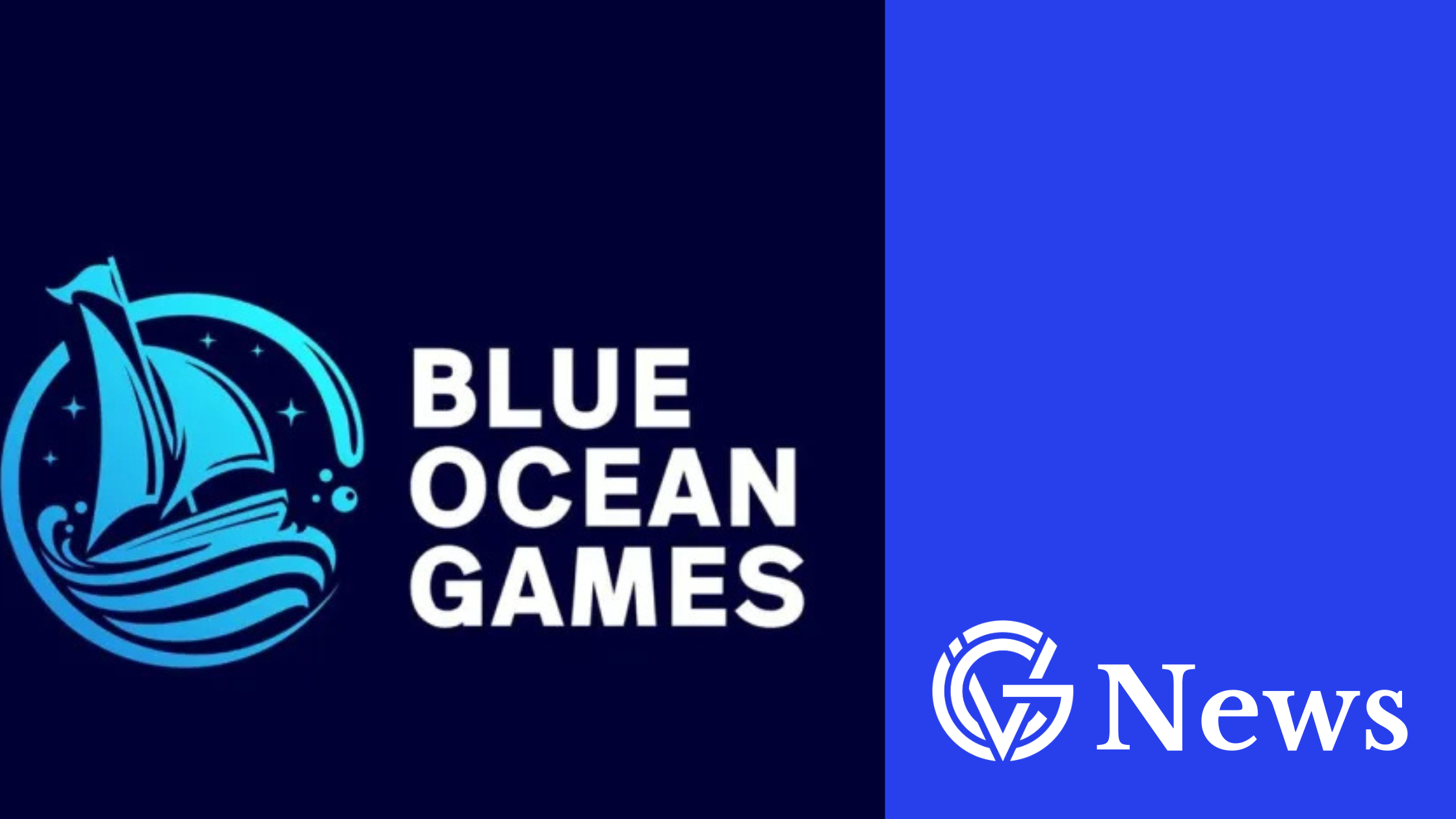 Blue Ocean Games logo on a blue background