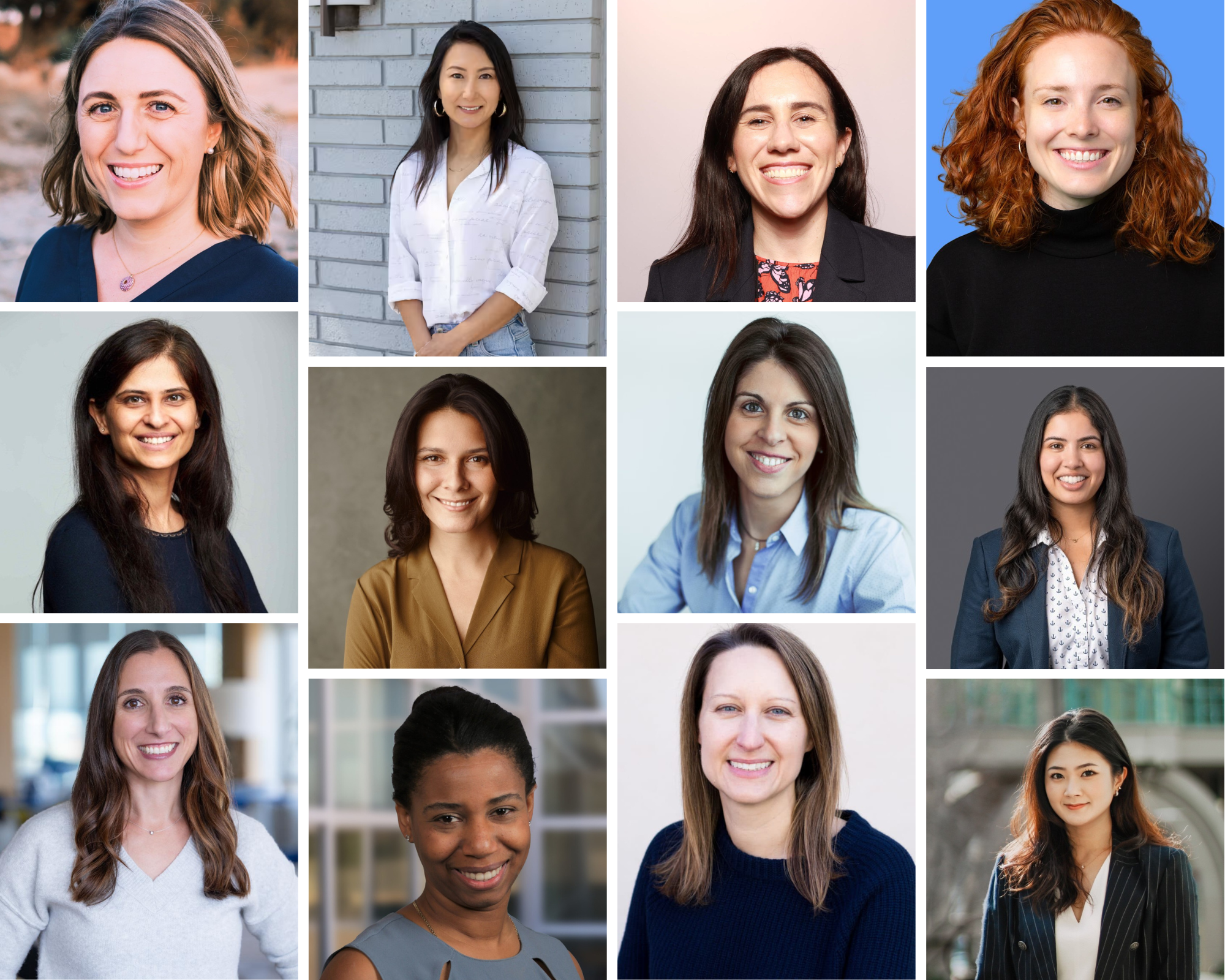 Collage of 12 women