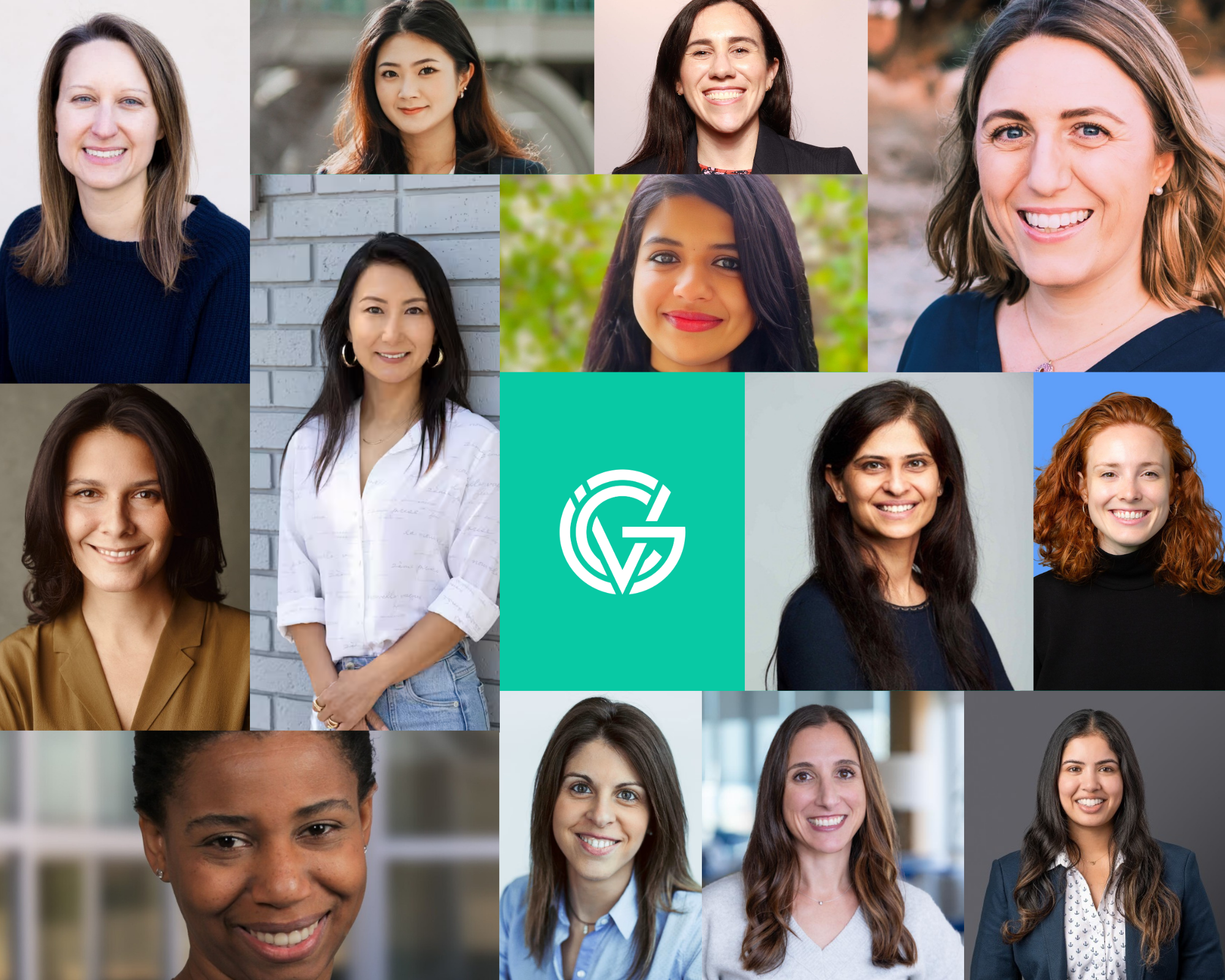 Collage of 13 women