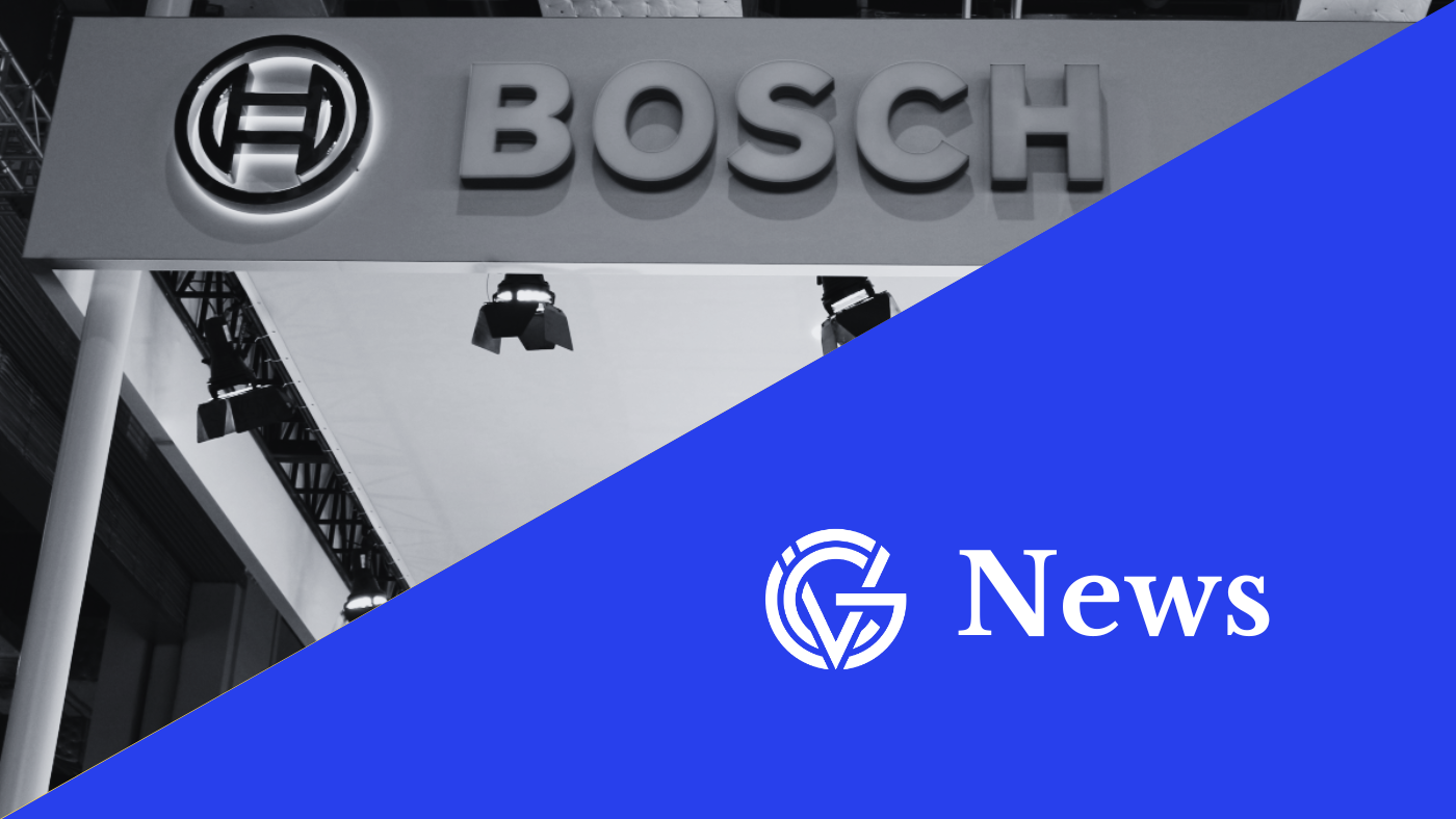 Bosch logo on news template