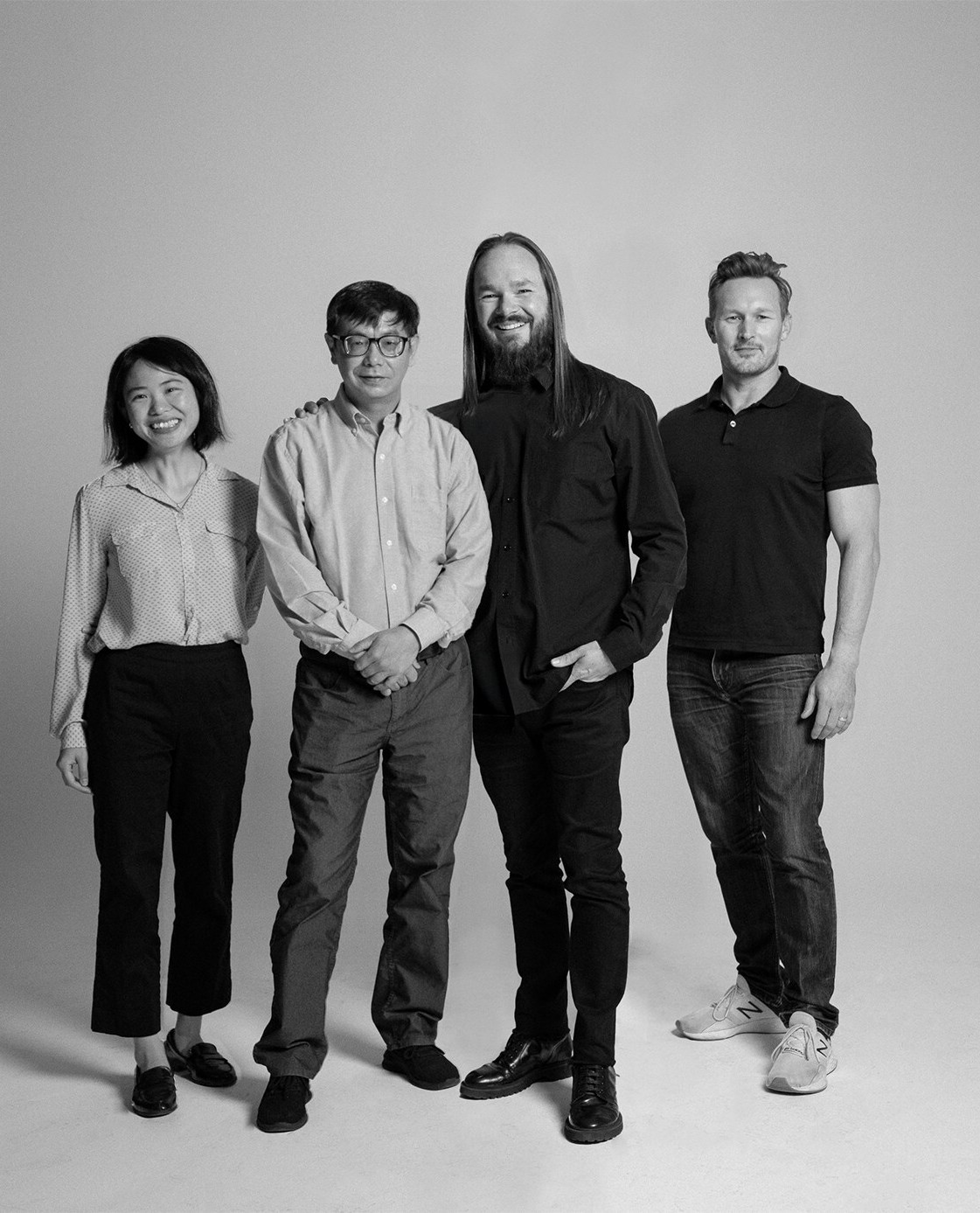 A black-and-white photo of ALTR's founding team
