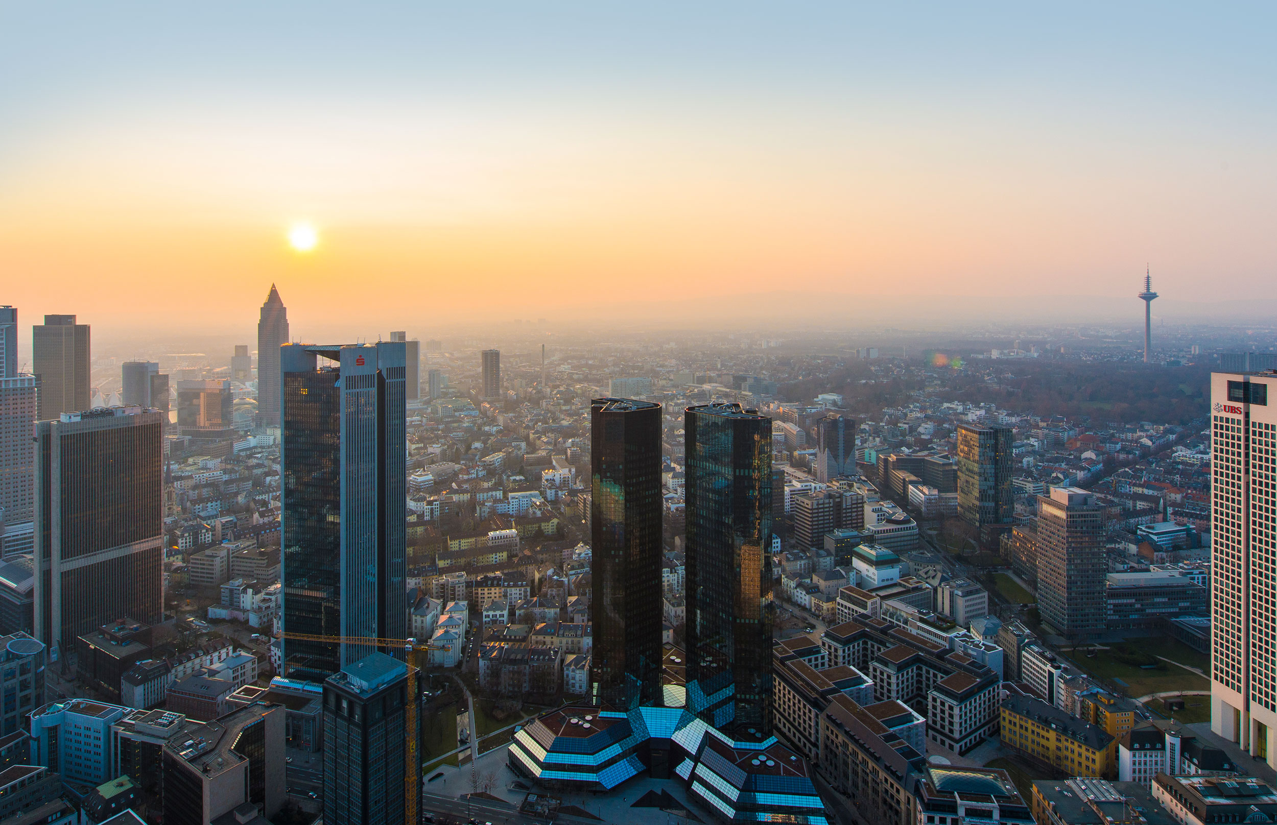 The view from Frankfurt's Main Tower