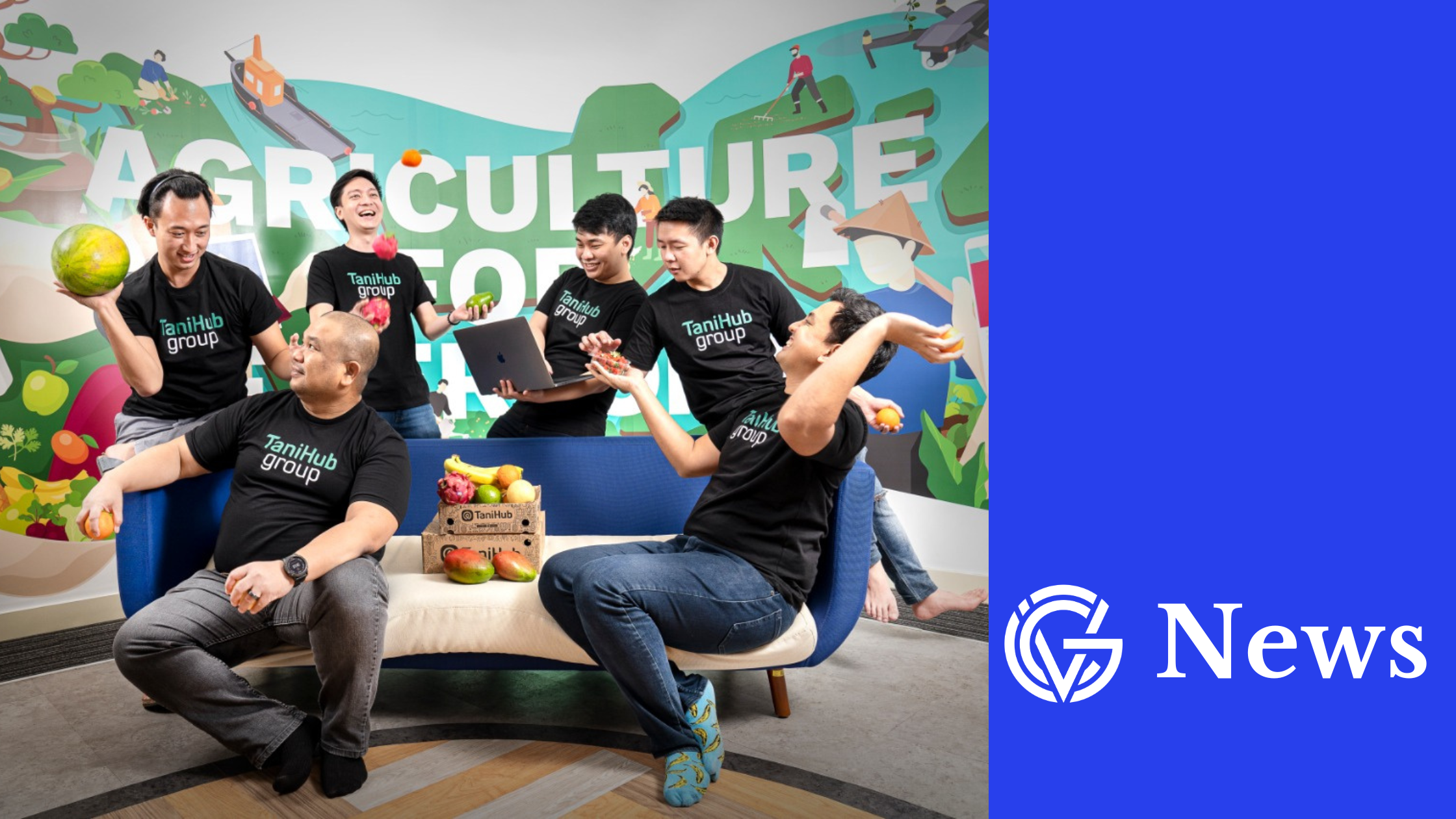 TaniHub executives in GCV News template