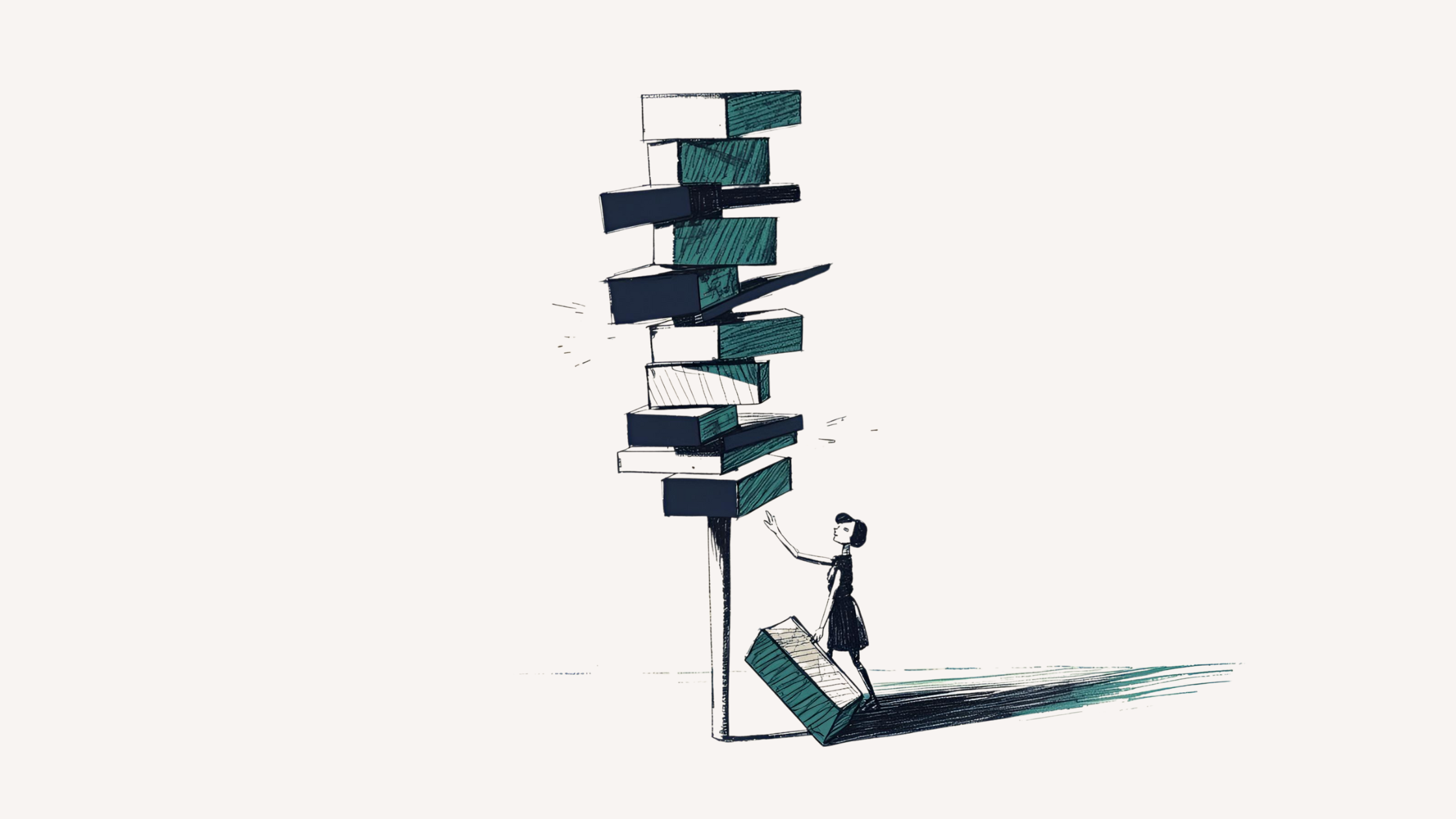 Venture building line drawing