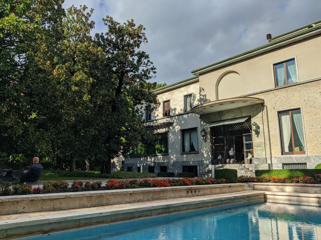 The outside of Villa Necchi Campiglio in Milan